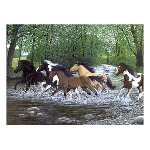 ROYAL&LANGNICKEL  Galloping Horses/Stream Paint by Number Age 8+ (11.25"x15.375")
