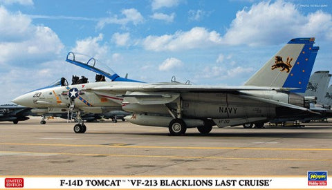 HASEGAWA 1/72 F14D Tomcat VF213 Blacklions Last Cruise Fighter (Ltd Edition)