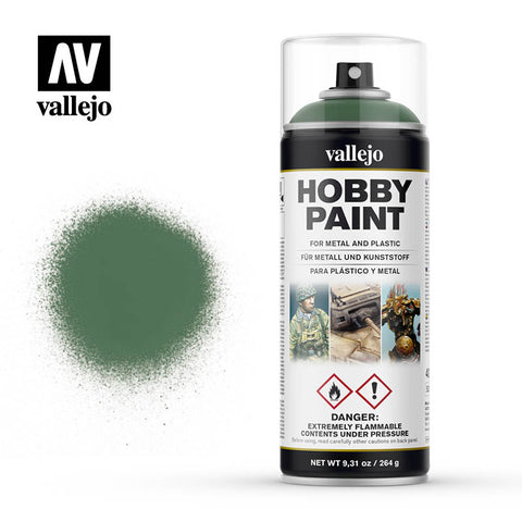 VALLEJO Solvent-Based Acrylic Paint 400ml Spray Sick Green Fantasy