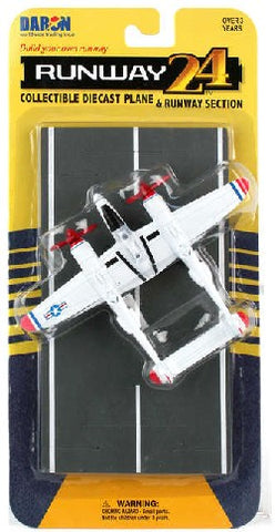 RUNWAY24	P38J Lightning USAAF (Red Wingtips) WWII Plane