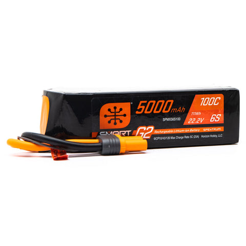 SPEKTRUM SMART-G2 LIPO 22.2V 6S 5000mah 100C W/ IC5