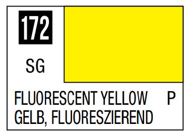 MR HOBBY 10ml Lacquer Based Gloss Fluorescent Yellow