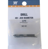 DRILL BIT #61 .039 DIAMETER