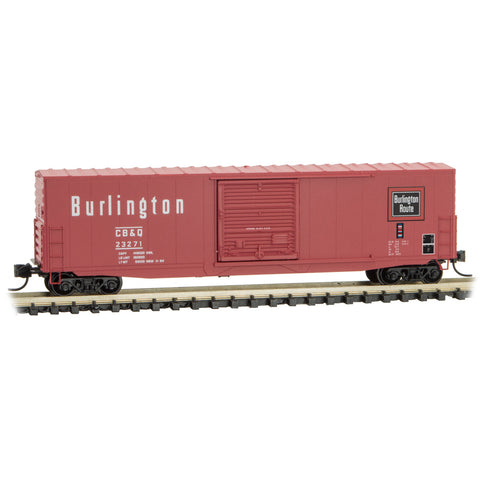 N 50' PLUG DOOR BOXCAR CB&Q