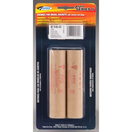 ESTES ENGINE E16-0 29mm PSII (2)