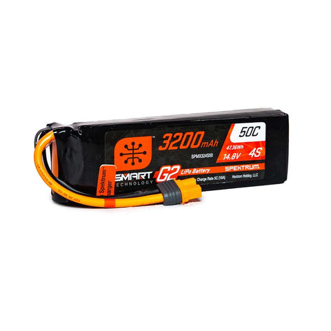 SPEKTRUM SMART-G2 LIPO 14.8V 4S 3200mah 50C W/ IC5