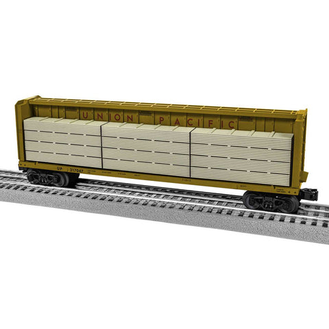 O CENTER BEAM FLAT WITH WOOD LOAD UP