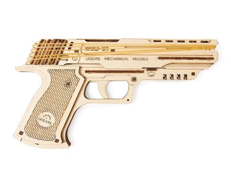 UGEARS WOLF-01 RUBBER BAND GUN 62PC