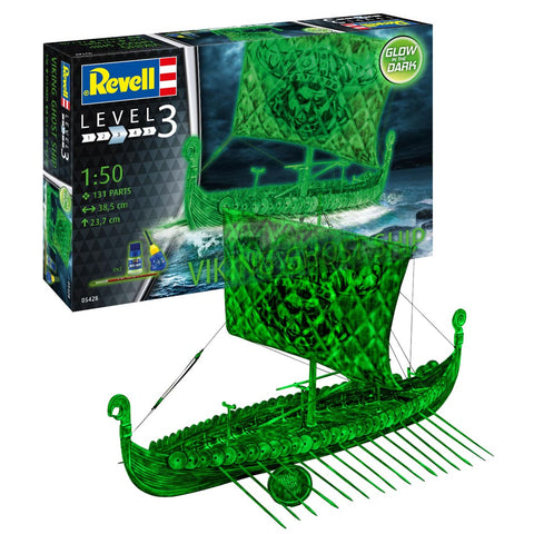 REVELL 1/50 Viking Ghost Ship w/Glow-in-the-dark paint
