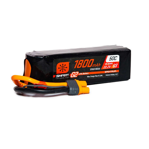 SPEKTRUM SMART-G2 LIPO 22.2V 6S 1800mah 50C W/ IC3