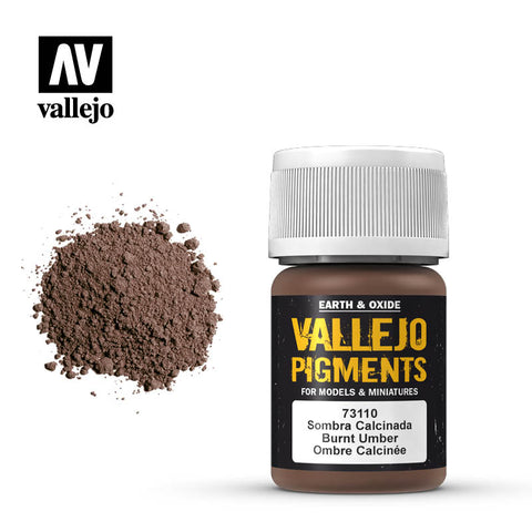 VALLEJO 30ml Bottle Burnt Umber Pigment Powder