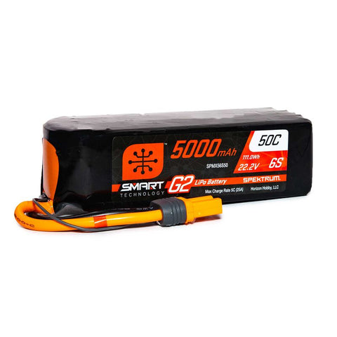 SPEKTRUM SMART-G2 LIPO 22.2V 6S 5000mah 50C W/ IC5