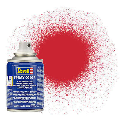 REVELL 100ml Acrylic Fiery Red Silk Spray