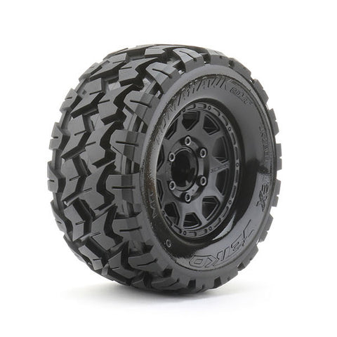 JETKO 1/10 Mt 2.8 Ex-Tomahawk tires (Claw Rim/Black/Medium Soft/12Mm 1/2 O/S)