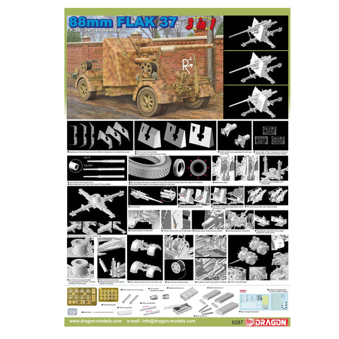 DRAGON MODELS 88MM FLAK 37