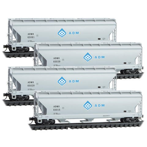 N 3-BAY COVERED HOPPER ADM 4-PACK