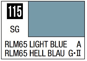 MR HOBBY 10ml Lacquer Based Semi-Gloss Light Blue RLM65