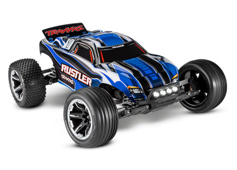 TRAXXAS RUSTLER W/LED BLUE