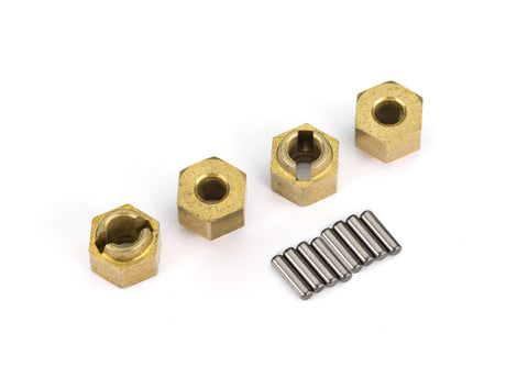 TRAXXAS TRX-4M WHEEL HUBS 7MM HEX BRASS