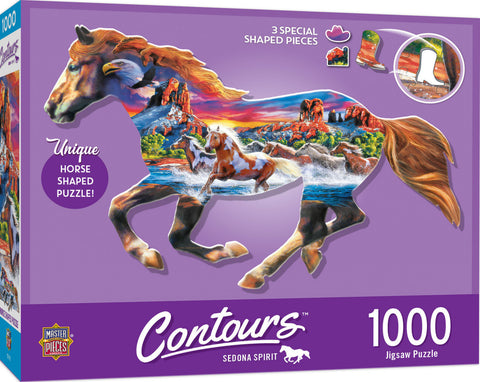 1000-PIECE Countours - Sedona Spirit PUZZLE