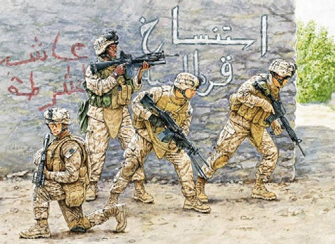 MASTERBOX  1/35 USMC Soldiers Iraq Set #1 (4)