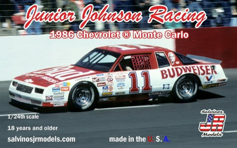 SALVINOS JR MODELS SALVINOS Junior Johnson Racing Darrell Waltrip #11 Chevrolet Monte Carlo 1986 Race Car