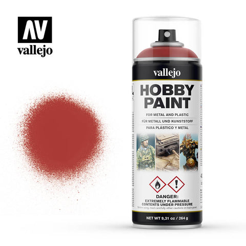 VALLEJO Solvent-Based Acrylic Paint 400ml Spray Scarlet Red
