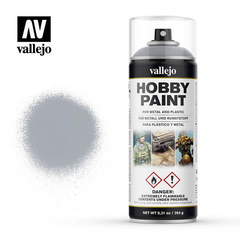 VALLEJO Solvent-Based Acrylic Paint 400ml Spray Silver Fantasy