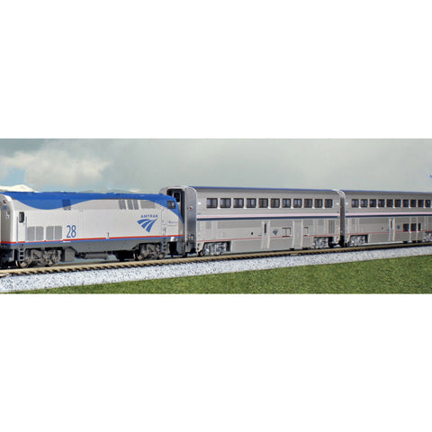 N AMTRAK SUPERLINER STARTER SET W/6 CARS