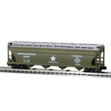 N US ARMY 55' 4-BAY COVERED HOPPER