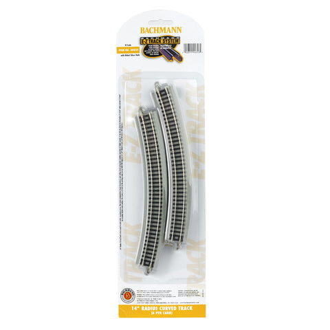 BACHMANN N 14" Radius Curved Track (6pcs)