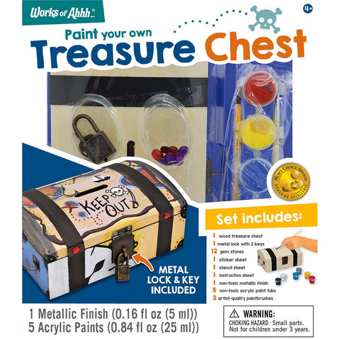 MASTER PIECE Treasure Chest Wood Paint Set