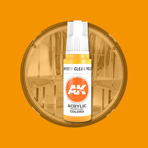 AKI Clear Yellow 3G Acrylic Paint 17ml Bottle