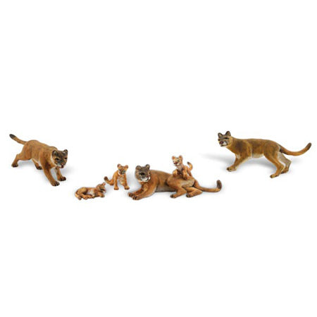 WOODLAND SCENICS HO Figures: Cougars & Cubs