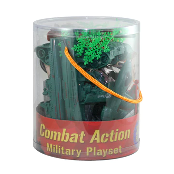 WOW TOYZ Deluxe Military Playset in Carry Bucket