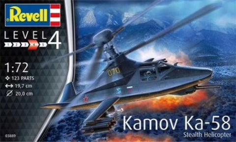 REVELL 1/72 Kamov Ka58 Stealth Helicopter