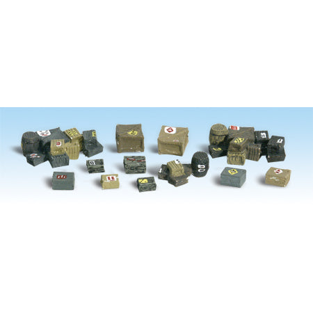 WOODLAND SCENICS HO Figures: Assorted Crates