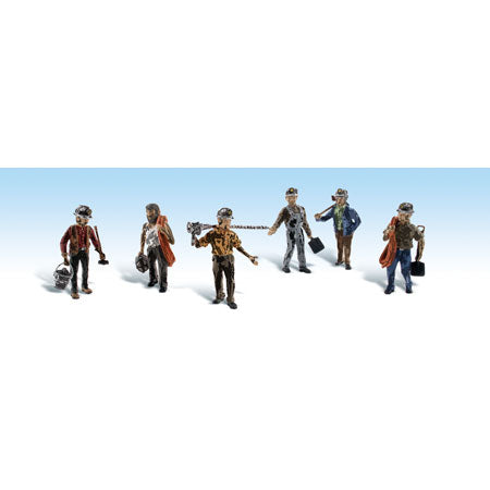 WOODLAND SCENICS HO Figures: Miners