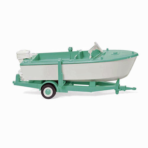 HO MOTOR BOAT ON TRAILER