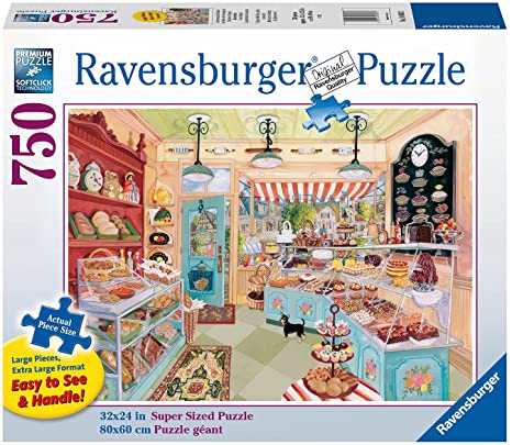 RAVENSBURGER 750-LARGE-PIECE Corner Bakery PUZZLE
