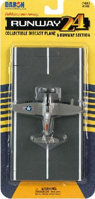 RUNWAY24  F4U Corsair WWII Plane (Silver)