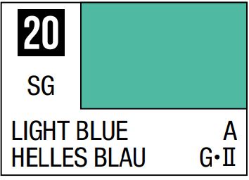 MR HOBBY 10ml Lacquer Based Semi-Gloss Light Blue