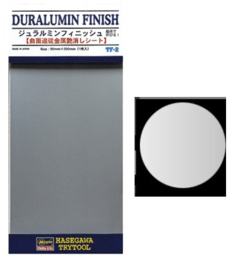 HASEGAWA 	Duraluminum Finish (Blue Matte Silver) Mylar Foil (Self-Adhesive)