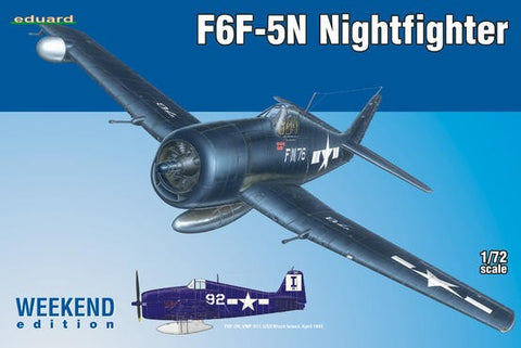 EDUARD 1/72 F6F5N Night Fighter (Wkd Edition Plastic Kit)