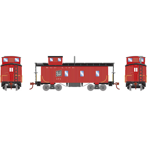 HO 30' 3-WINDOW CABOOSE SOO #171