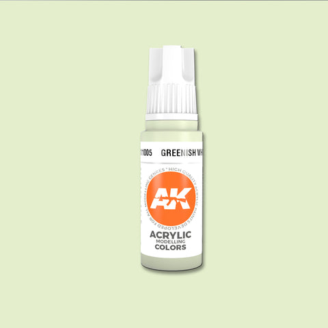 AKI Greenish White 3G Acrylic Paint 17ml Bottle