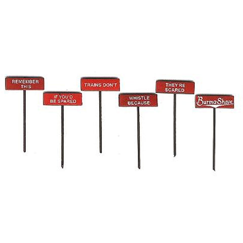 CON-COR N Burma Shave Sign Set #2