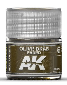 Real Colors: Olive Drab Faded Acrylic Lacquer Paint 10ml Bottle