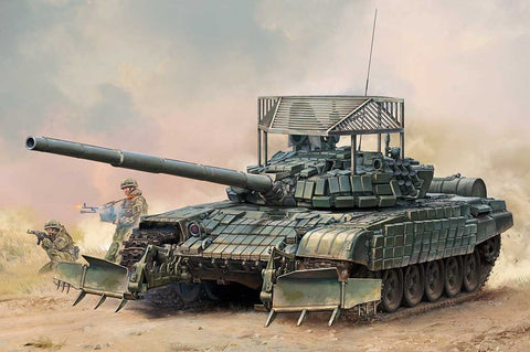 TRUMPETER 1:35 Russian T-72B1 with KTM-6 & Grating Armour
