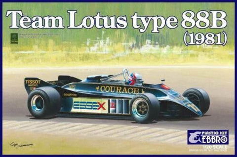EBBRO 1/20 1981 Lotus Type 88B Team Lotus F1 Race Car